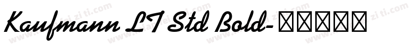 Kaufmann LT Std Bold字体转换